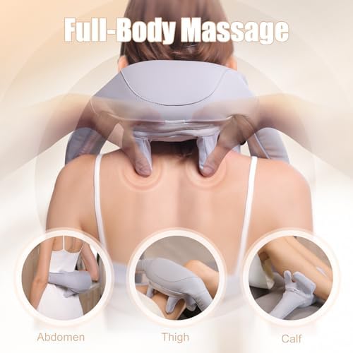 MASGRE Shiatsu Neck and Shoulder Massager with Heat for Pain Relief