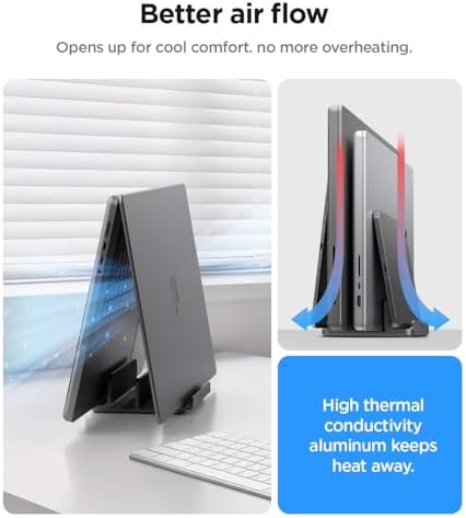 Spigen Vertical Laptop Stand Holder for Desk