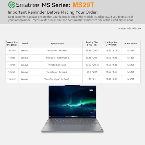 Smatree MS29T Hard Case with Stand for 11.6" Lenovo ThinkPad Yoga 11e Gen5