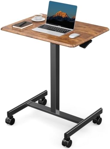 DUMOS Mobile Small Standing Desk, Laptop Desk, Home Office