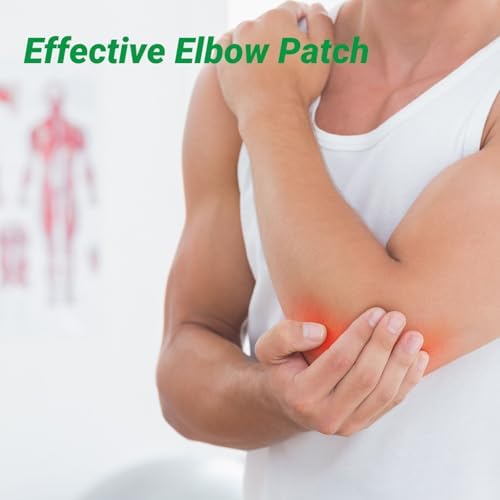 ishancare Elbow Pain Patches, 24 Count Extra Strength Heat Patches, 8 Hour Long Lasting Deep Hot Soothing of Joint Soreness for Knee, Elbow, Back, Neck, Shoulder with Natural Warming Herbal Plaster