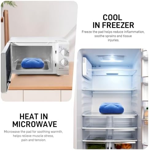 Microwave Heating Pad for Pain Relief, 8 x 18 Blue