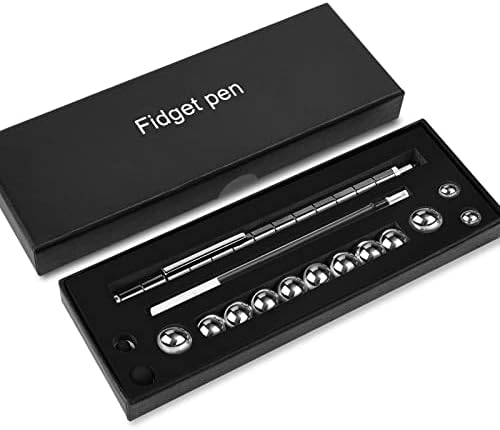 LARAH Fidget Pen and Stress Relief Desk Toy for Adults and Teens（Black）