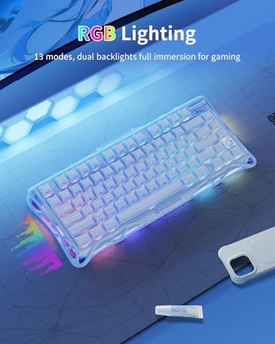 GravaStar Mercury K1 75% Wireless Mechanical Gaming Keyboard RGB Backlit