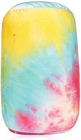 Neck Roll Pillow Tube Microbead Pillows Body Sopport Microbead Bolster 7 and 12Inches Travel Pillows for Chair Sleeping Car Seat Emotional Colorful Dormroom Accessory(Tie Dyeing)