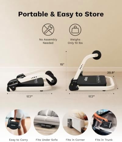 AIRHOP Ab Machine 4-Speed Auto Rebound Sit Up Abdominal Trainer Home Gym