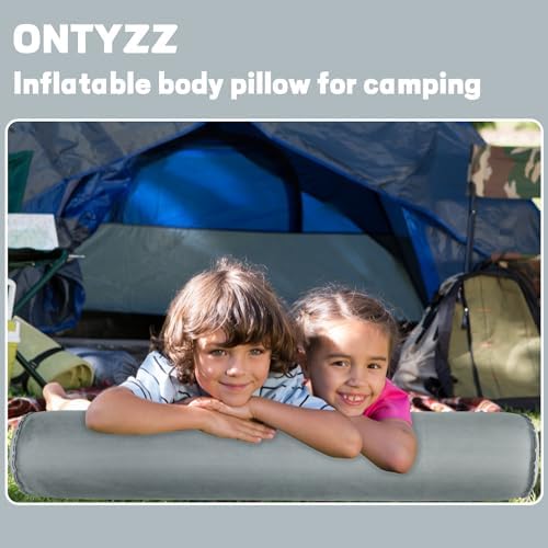 ONTYZZ Inflatable Body Pillow Long Pillow for Bed Oval Bolster Pillow