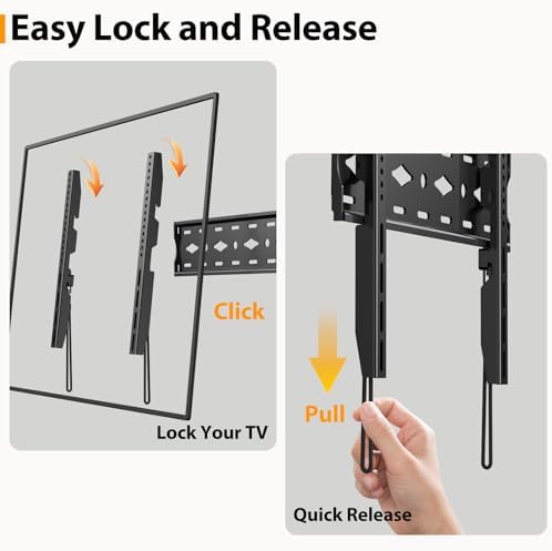 TV Wall Mount Quick Release for 26-70 inch TV Bracket Ultra Slim