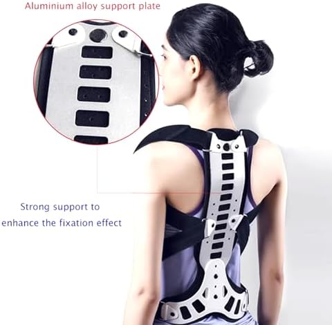 TsoLay Orthosis Cervical Thoracic Halo Brace, Metal Spinal Auxiliary Orthosis, Adjustable Rigid Metal Extension Back Straightener Brace Vest, for Kyphosis Humpback Thoracic Spinal Support Pain Relief