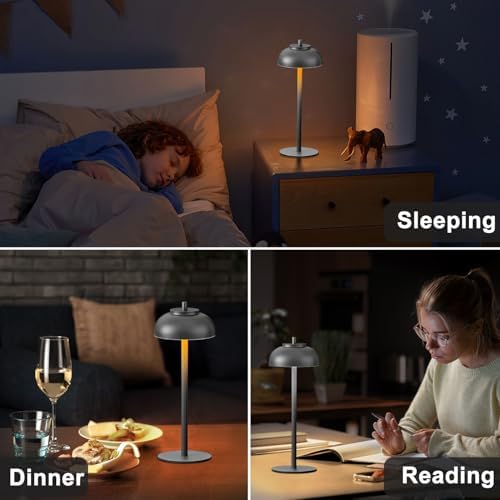 Cordless Table Lamps Rechargeable,Battery Operated Light LED 2 Pack