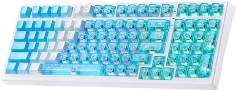 X98 Ultra Wireless Mechanical Keyboard,12000mAh Gaming Keyboard,Blue