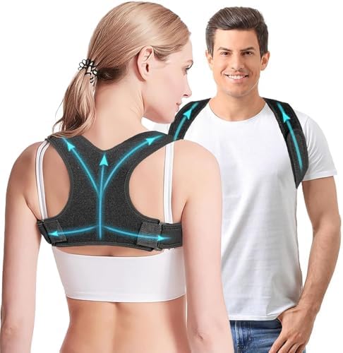 Posture Corrector for Women & Men, Breathable & Adjustable (Large)