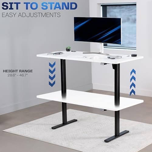 VIVO White 60 x 30 in Standing Desk, DESK-KIT-0B6W