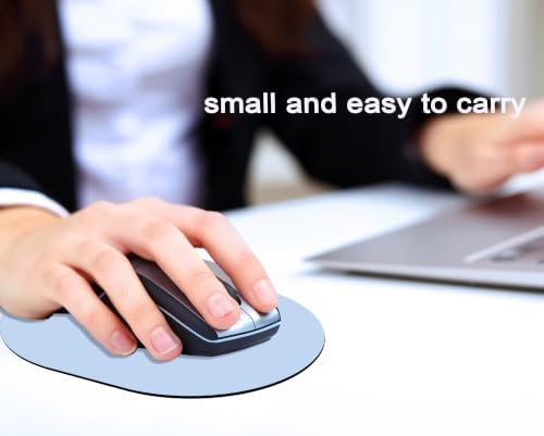 Small Mouse Pad, Mini Mouse Pad, Portable Waterproof with Anti-Slip Base,Blue 5x7 Inch
