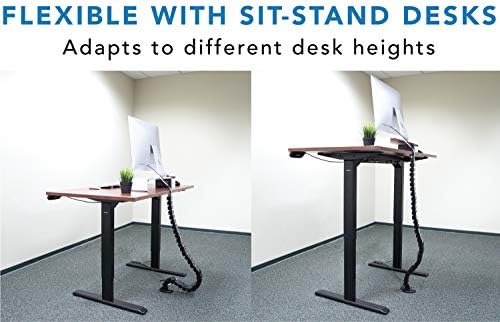 Mount-It! Cable Management Spine, 50" Desk Cord Organizer