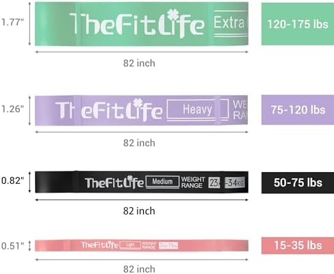 TheFitLife Pull Up Assistance Bands Heavy Duty Resistance Bands for Workout
