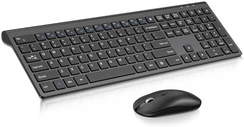 cimetech Full Size Wireless Keyboard and Mouse Combo - Grey