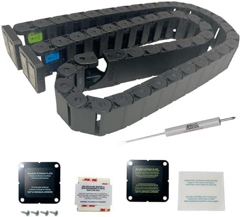 Quality Clever PivyCord-Vez Flex Chain Raceway Cable Management Solution for Sit-Stand Variable Height Desks, Flexible Cable Raceway to Hide, Organize and Protect Wires and Cables, Black