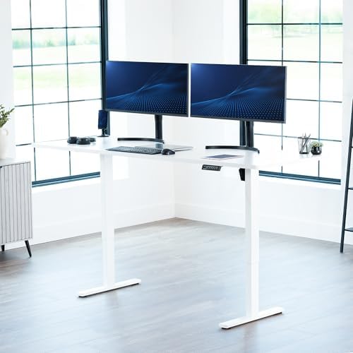 VIVO White 83 x 30 in Standing Desk, DESK-KIT-1W8W