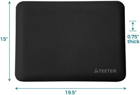 Teeter 3/4 Inch Anti-Fatigue Standing Desk Comfort Mat - Back Pain Relief Mat for Work or in the Kitchen - Durable, Compact (19.5 x 15 inches)