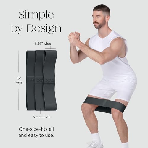 Bala Bands Resistance Bands, Non-Slip Fabric Exercise Bands