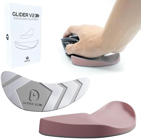 Glider V3 2025 Wrist Rest for Mouse, Ergonomic Sliding Palm Support for Carpal Tunnel and Wrist Pain Relief, Lightweight Gliding Wrist Pad for Office Work, Gaming, Coding, and Computer Use