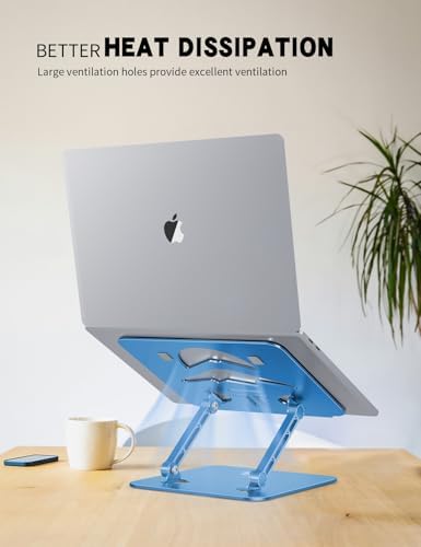 Z-Shaped Laptop Stand for Desk Fits 10"-16" Notebook, Dark Blue
