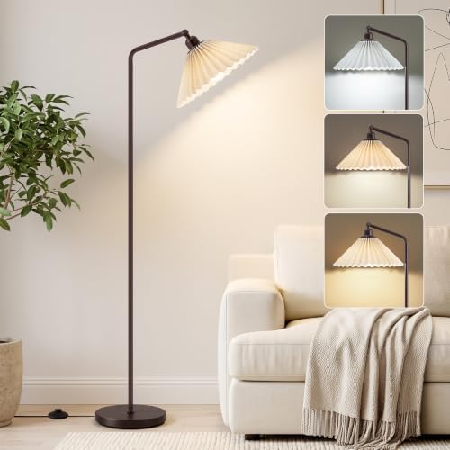 Floor Lamps for Living Room & Bedroom, 63" Modern Tall Standing Lamp, 3CCT