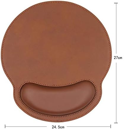 Leather Mouse Pad Wrist Support Ergonomic Mousepad for Desk Laptop