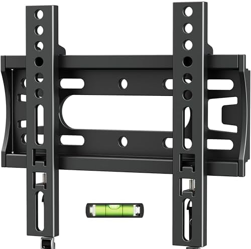 IWORBOARD 24 32 40 42 inch Fixed TV Monitor Wall Mount for 14-42 inch LED LCD Screen,Low Profile Small RV TV Mount, Easy Slim Flat Wall Bracket, Max VESA 200x200mm, 66lbs, Single Stud
