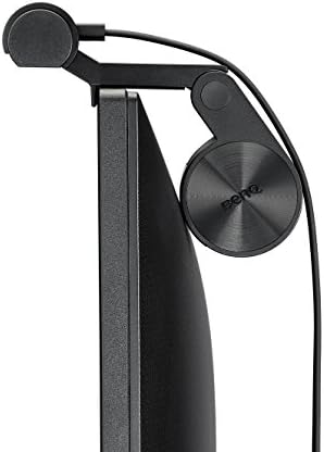 BenQ ScreenBar LED Monitor Light Bar - Auto-dimming, Adjustable Brightness and Color Temperature, No Screen Glare, Space-Saving, Eye-Care USB Monitor Lamp, Black