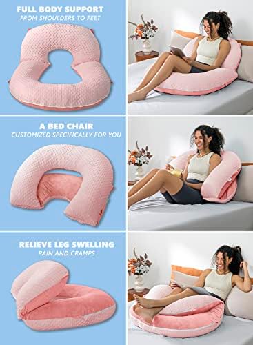 INSEN Reading Pillow, Back Pillow for Sitting in Bed and Couch, Gaming Pillow for Adults, Sit Up Support for Bed