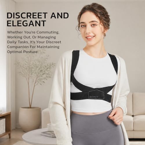 aoFIT Posture Corrector for Back Support: Shoulder Posture Brace for Upper Lower Back Pain Relief