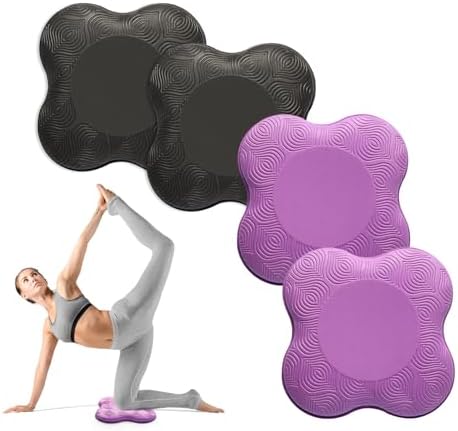 2-4 Pack Yoga Knee Pads, TPE Cushion for Pilates Exercise