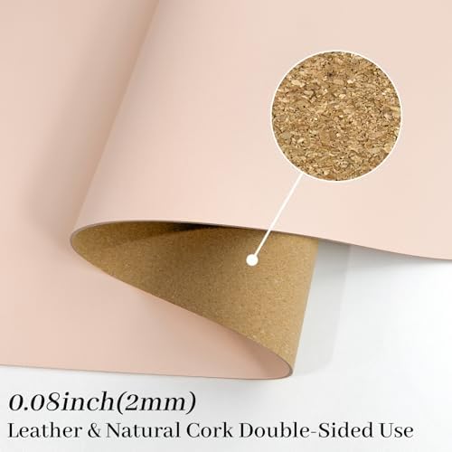 Bloss Pink Desk Mat, Leather Desk Pad, Desk Matt for Desktop, Waterproof Desk Pad Mat, Computer Mat for Office Work/Home/Decor/Desk Protector/Cover(31.5 x 15.7 Inches)