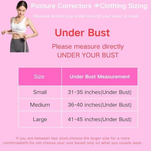 Back Brace Posture Corrector for Women - Upper Back Under Clothes Invisible