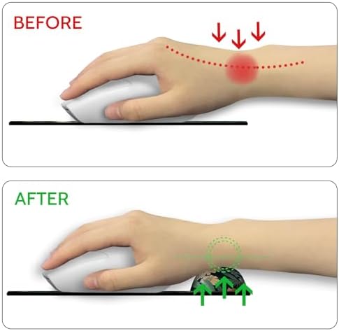 Blusabaca Wildflower Mouse Pad Wrist Rest Ergonomic Mousepad Wrist Support