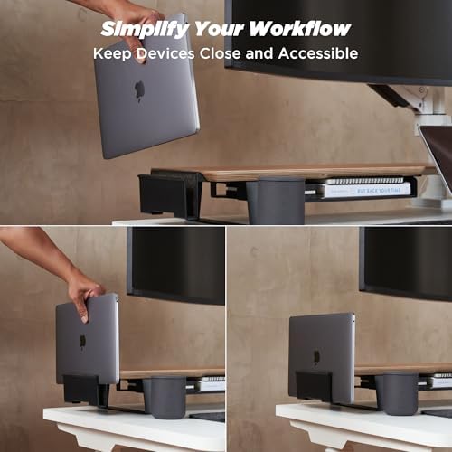 ULTRARM Moodular Vertical Laptop Tray Add-On for Rails, Do Not Use Alone