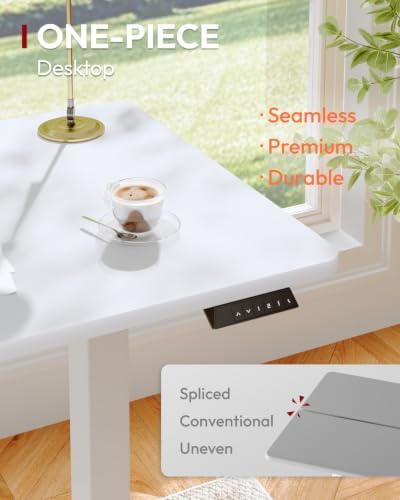 SANODESK One-Piece 48 x 24'' Electric Height Adjustable Standing Desk