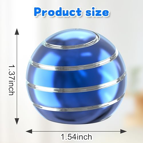 Kryfa 1.54in Kinetic Desk Toy ADHD Stress Relief Gift Adults, Blue