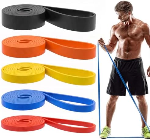 Resistance Bands, Pull Up Assist Bands - Workout Bands, Eexercise Bands, Long Resistance Bands Set for Working Out, Fitness, Training, Physical Therapy for Men Women