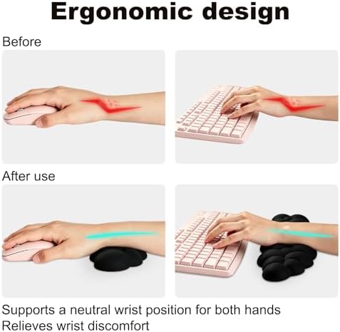 Cloud Wrist Rest for Computer Keyboard,Mouse Wrist Rest,Keyboard Wrist Rest