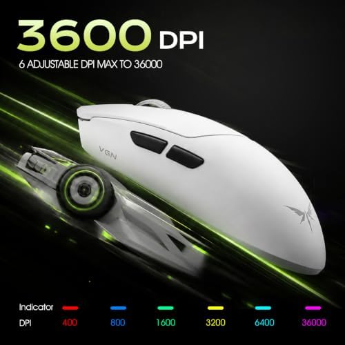 VGN F2 Pro Max Wireless Lightweight Gaming Mouse with 26K Optical Sensor