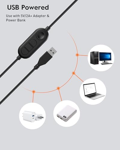 LitONES Ring Light for Laptop, Monitor, Desk, Eye-Caring Diffused LED Light