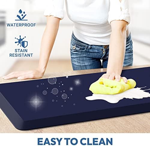 4/5 Inch Thick Kitchen Mat - Cushioned Anti Fatigue Mat for Kitchen Floor