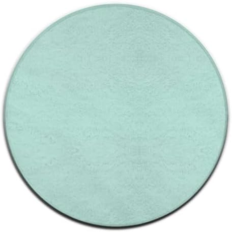 Room Sofa Yoga Soft Round Carpet, Home Decor Non Slip Kitchen Office Circle Rug, Machine Washable Modern Round Area Rug Mint Green, 36inch
