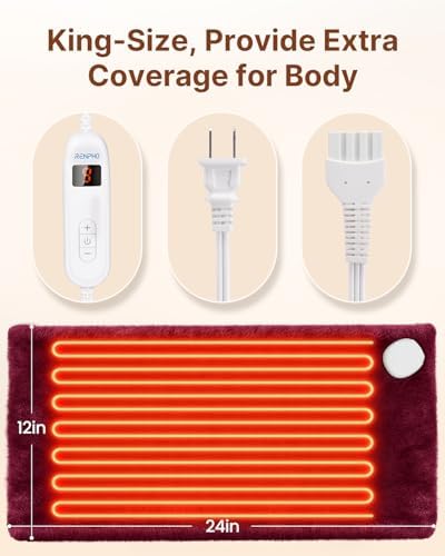RENPHO Heating Pad with 10-Level Heat for Period Cramps, Christmas Gift