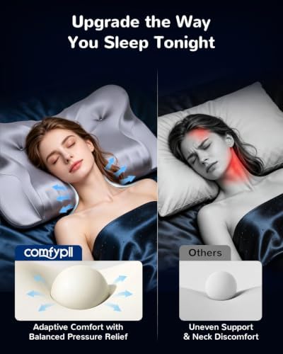 Cervical Neck Pillow for Neck Pain Relief, Memory Foam Pillows