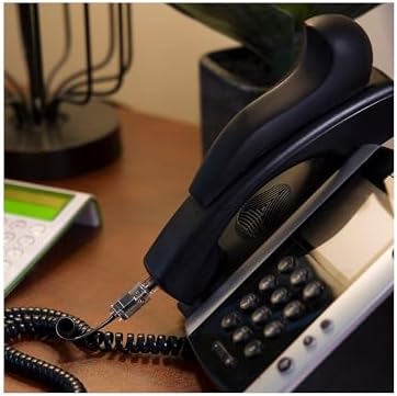 Power Gear Telephone Shoulder Rest, Hands Free Phone Conversations, Designed for Comfort, Strong Adhesive, Ergonomic Design, Black, 27636