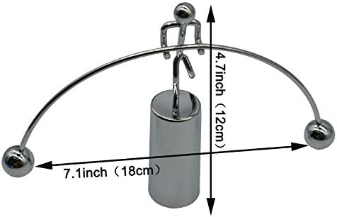 Maydahui Balance Physics Toy Desk Kinetic Weightlifter Steel Man